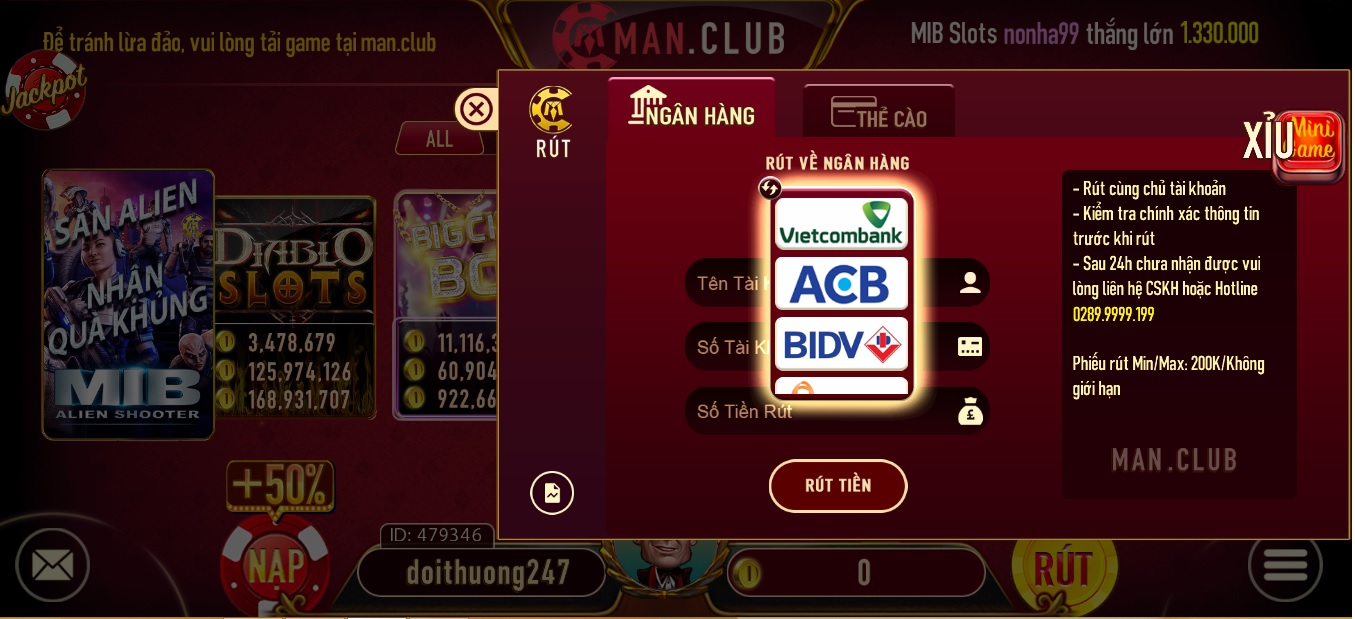Mini Game Man club